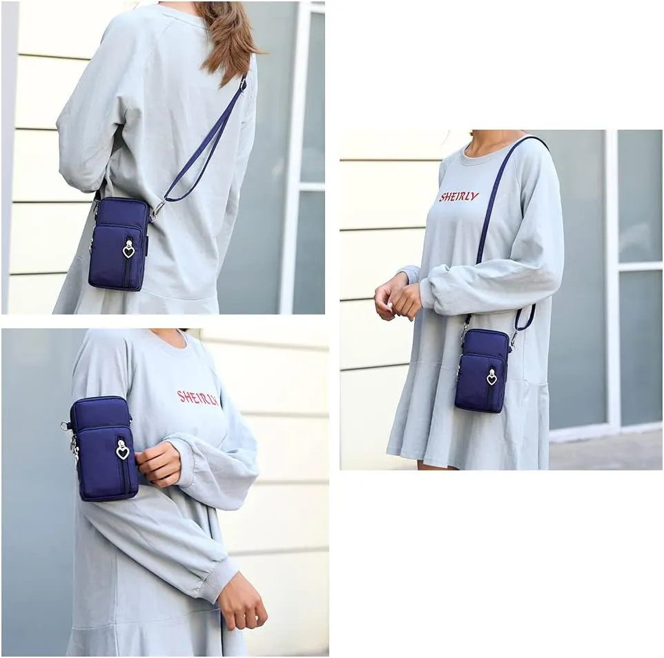 Women Crossbody Cell Phone Purse Case Armband Bag for iPhone 12 13 Mini 14 15 Plus 11 Pro Max Google Pixel 6a 7a 8a 6 7 8 Pro
