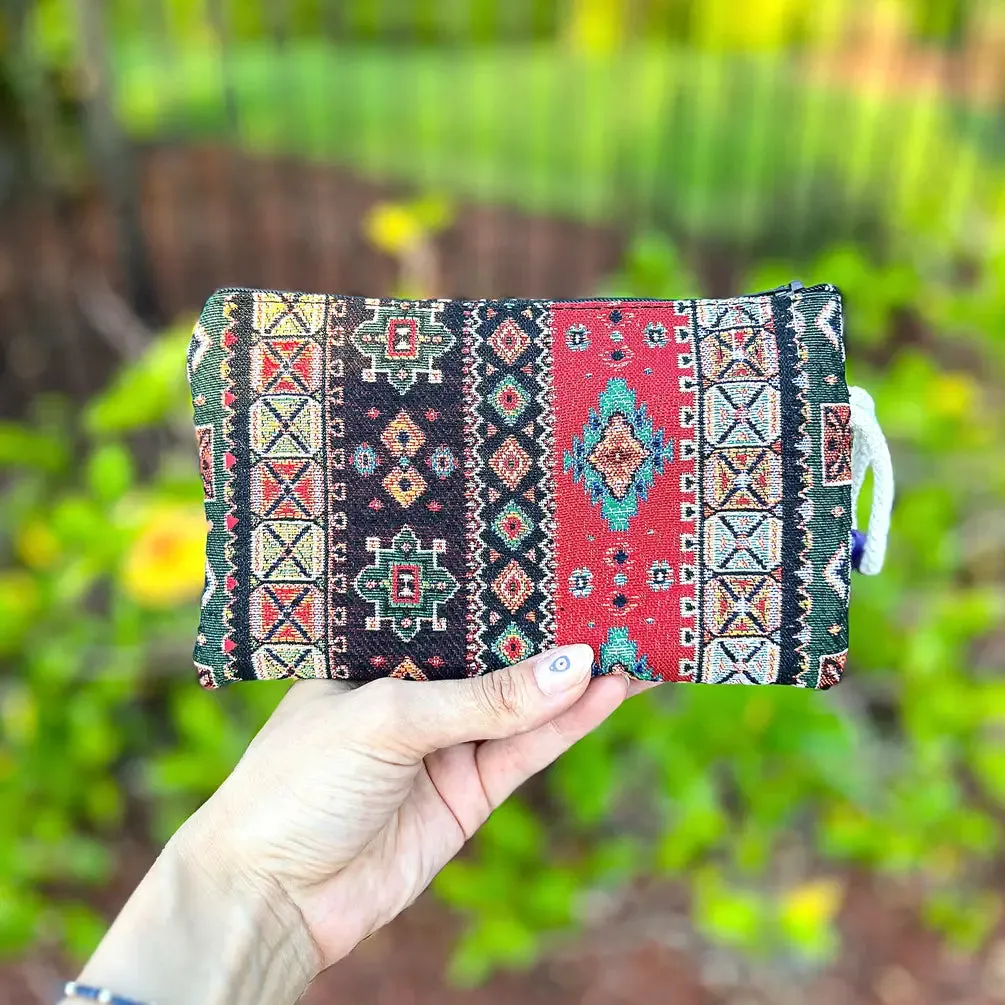 Women Fabric Coin Purse, Make up Pouch, Zipper Pouch