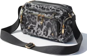 Women Fashion Tote Crossbody Handbags for Women Multi Pockets Shoulder Bag Nylon Travel Purse