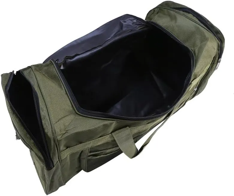 Women Men Nylon Travel Duffela Bag Carry On Luggage Bag Men Tote Large Capacity Weekender Gym Sport Holdall Overnight Bag Pouches(Military Green)