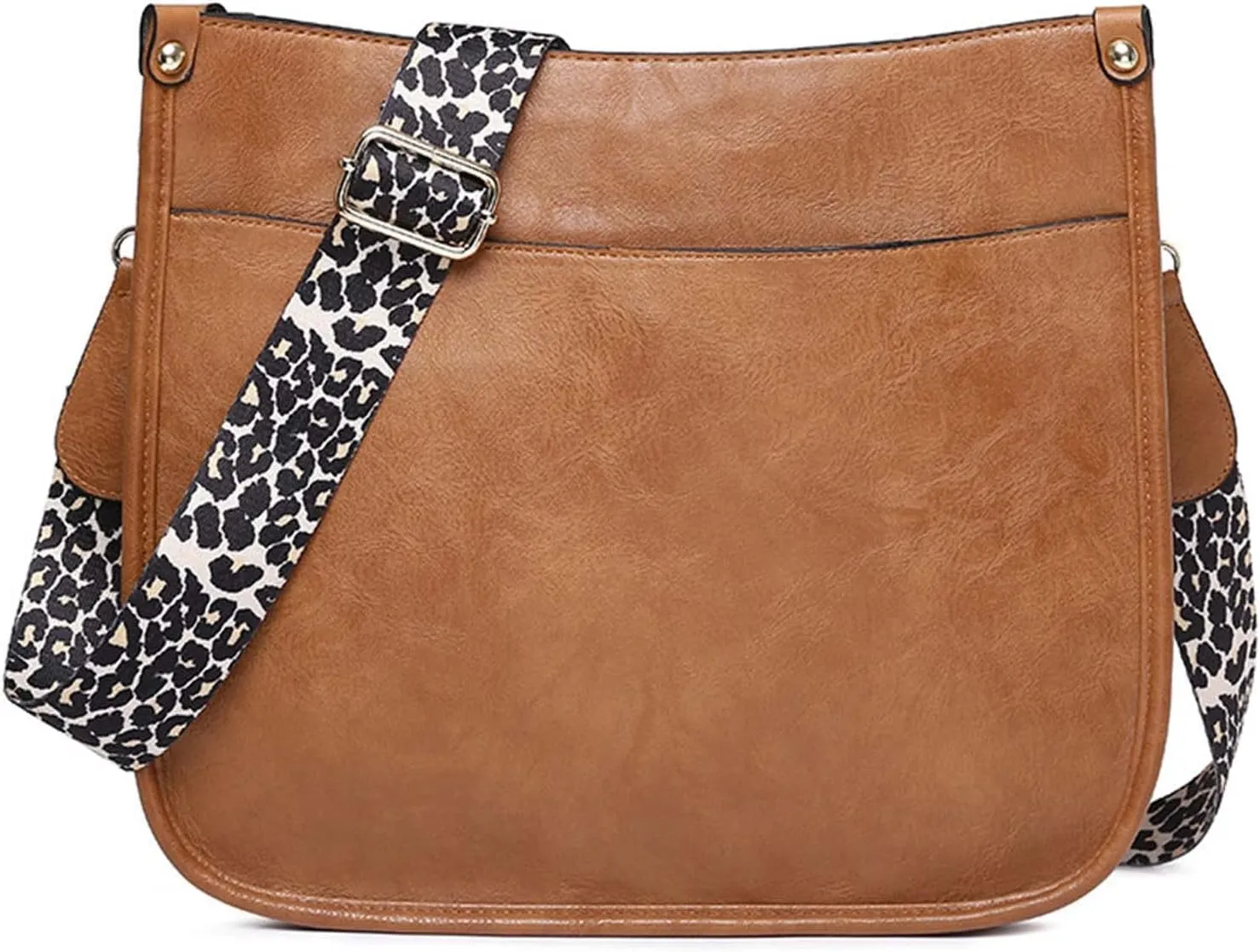 Women Shoulder Crossbody Bag Vintage Handbags Purse with Leopard Guitar Strap Medium Satchel Hobo Bag