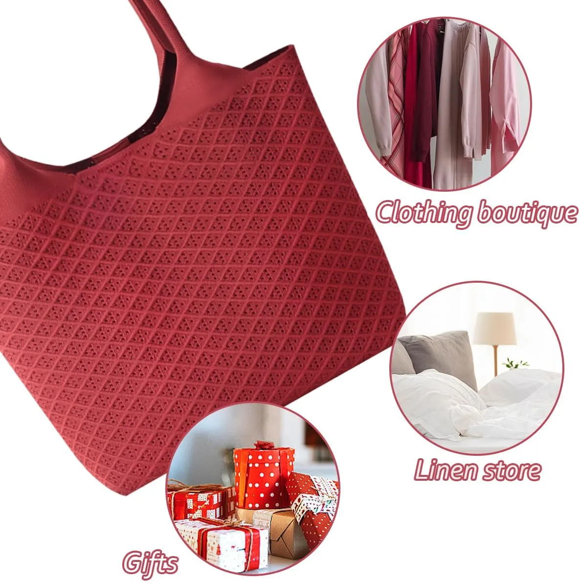 Women Tote Bag Lightweight Top Handle Bag Washable Shoulder Tote Handbag With Snap