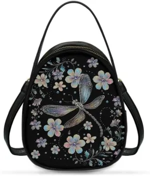 Women Travel Crossbody Cell Phone Purse, PU Leather Wallet Shoulder Bag Zipper Top Handle Handbag Multi Pocket