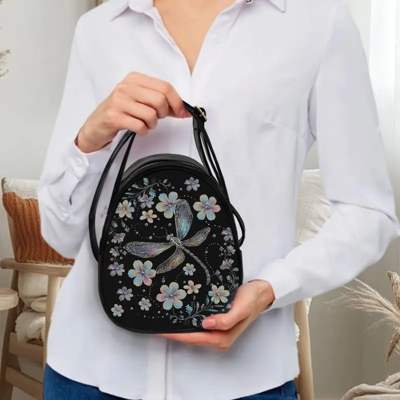 Women Travel Crossbody Cell Phone Purse, PU Leather Wallet Shoulder Bag Zipper Top Handle Handbag Multi Pocket