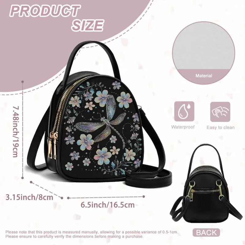 Women Travel Crossbody Cell Phone Purse, PU Leather Wallet Shoulder Bag Zipper Top Handle Handbag Multi Pocket
