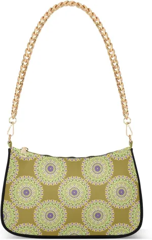 Women's Shoulder Handbags Chain Shoulder Brace for Women Bag Bohemian Print Ladies Vacation Handbags Tote Purse,Multi1