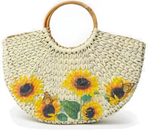 wooden Beach Tote Handbag