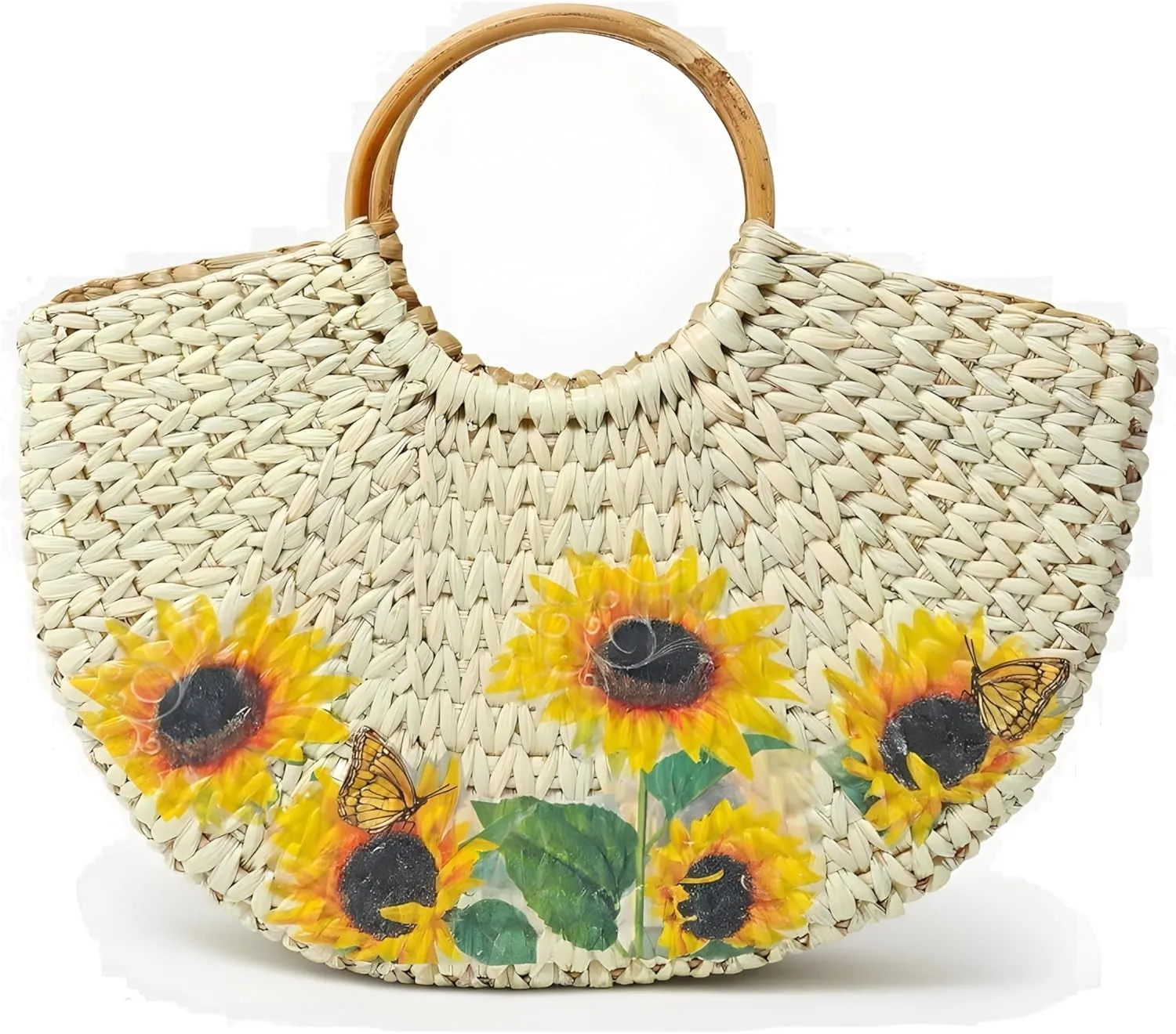 wooden Beach Tote Handbag