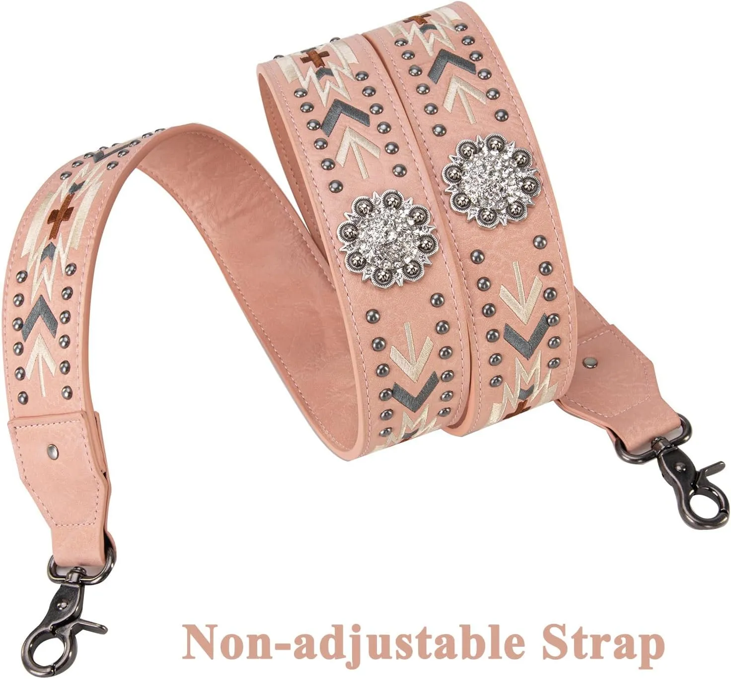 Wrangler Crossbody Bag for Women Boho Aztec Small Multi Pocket Crossover Purse