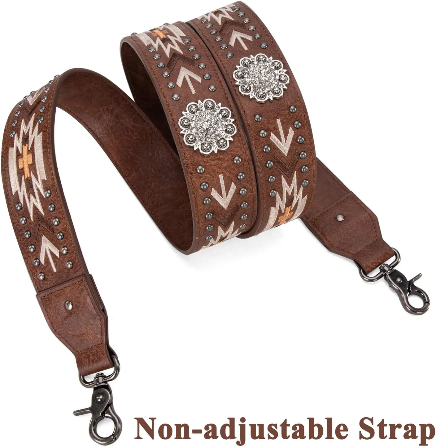 Wrangler Crossbody Bag for Women Boho Aztec Small Multi Pocket Crossover Purse
