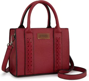 Wrangler Mini Crossbody Purse for Women Cute Small Tote Bag Shoulder Handbag Ladies Top Handle Satchel with Adjustable Strap