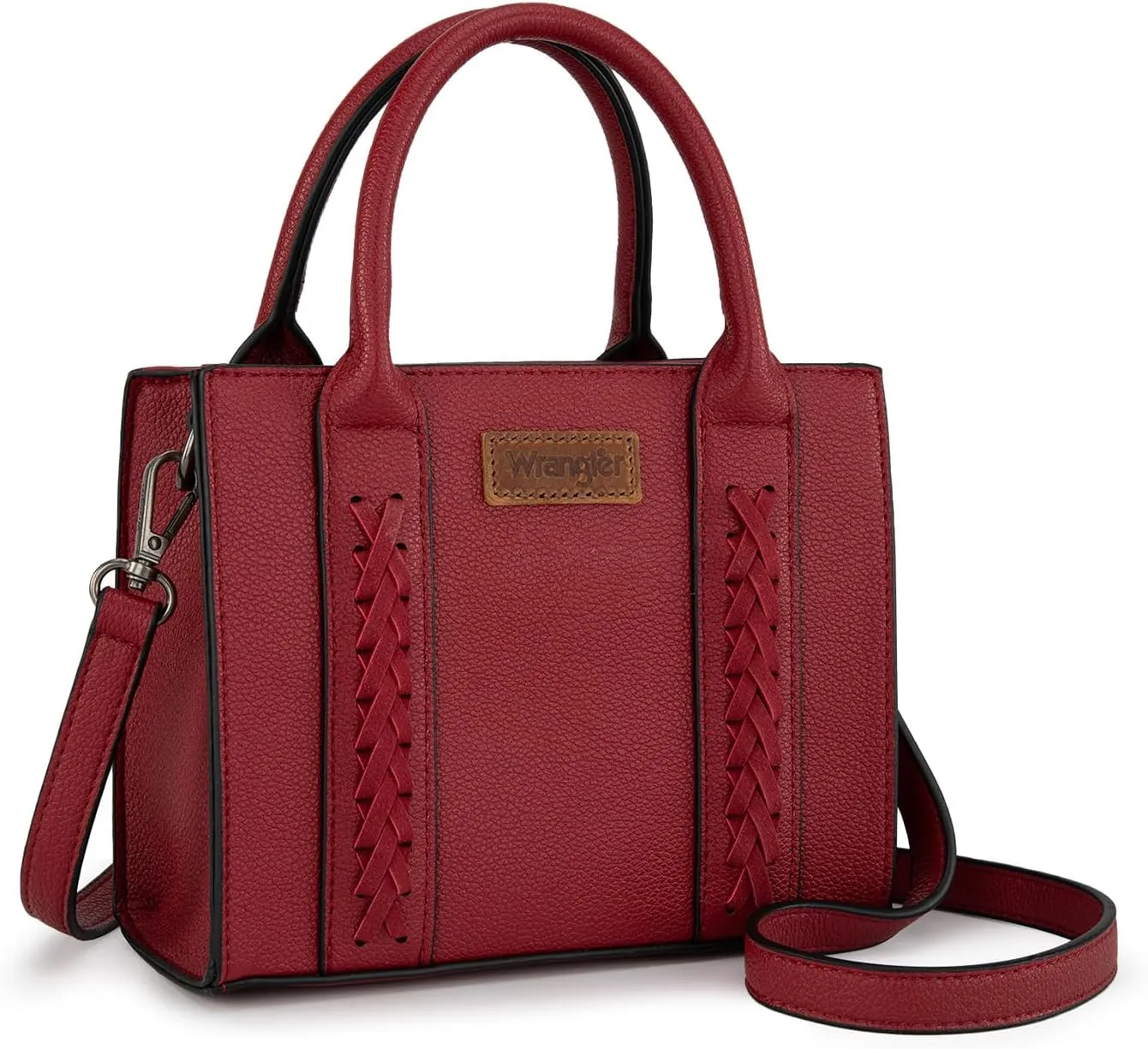 Wrangler Mini Crossbody Purse for Women Cute Small Tote Bag Shoulder Handbag Ladies Top Handle Satchel with Adjustable Strap