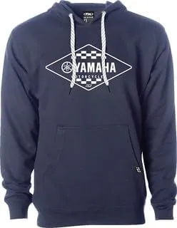YAMAHA Hooded Sweatshirt Cotton Polyblended Classic Hoodie Powersports Motorcycle ATV UTV Kangaroo Pocket and Drawstring Hood