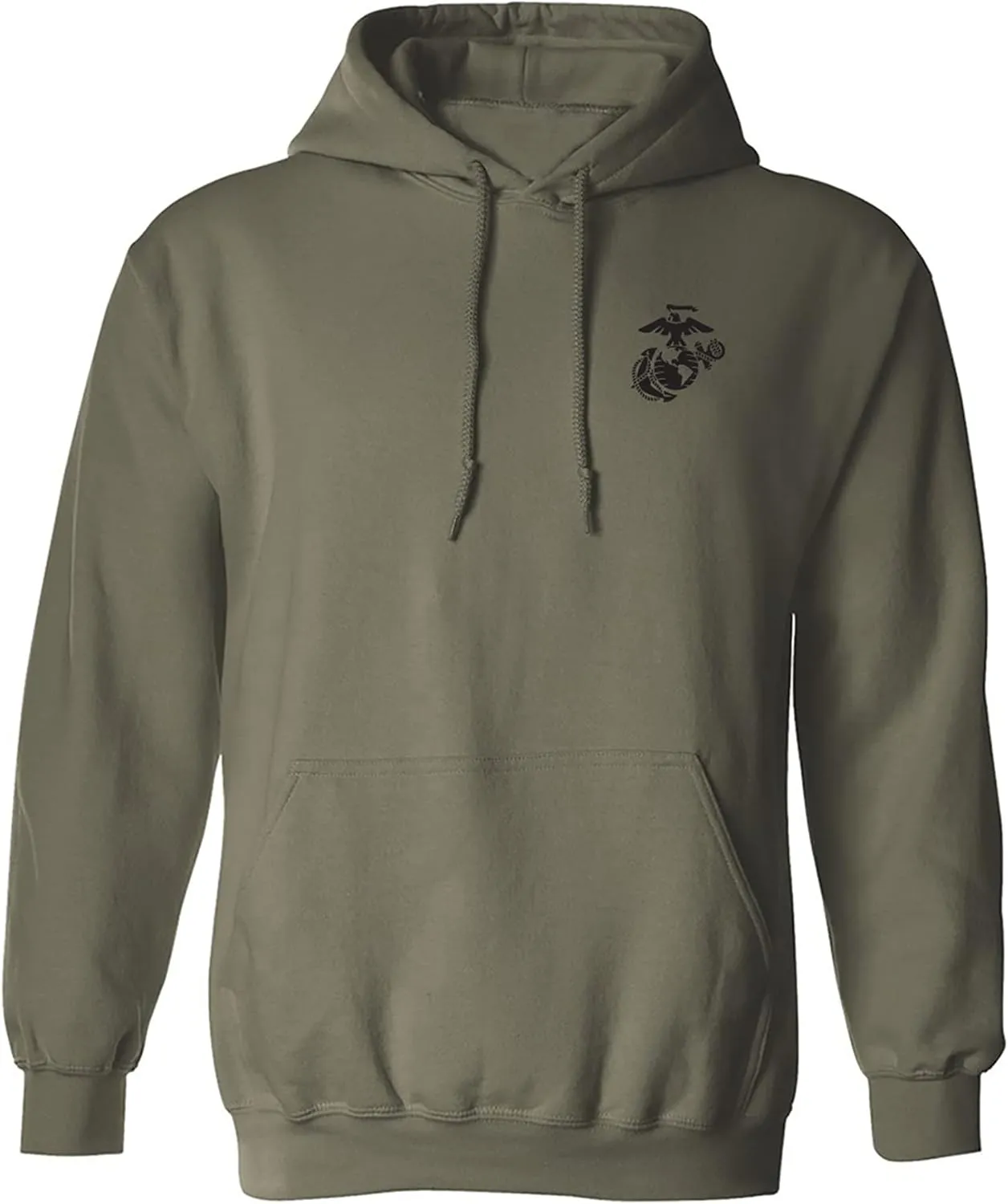 zerogravitee Marines Emblem left chest Adult Hooded Sweatshirt