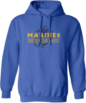 zerogravitee Marines The Few. The Proud. Adult Hooded Sweatshirt