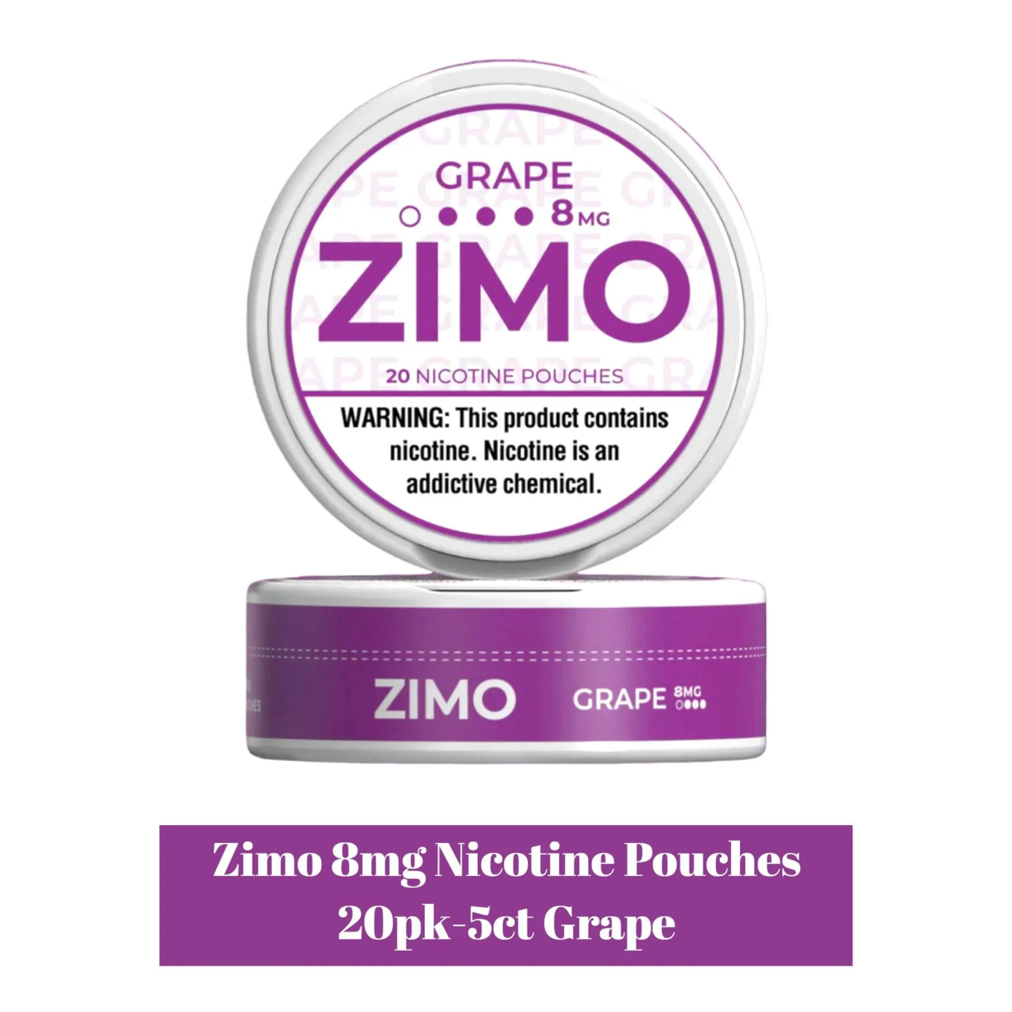 Zimo 8mg Nicotine Pouches 20pk -5ct