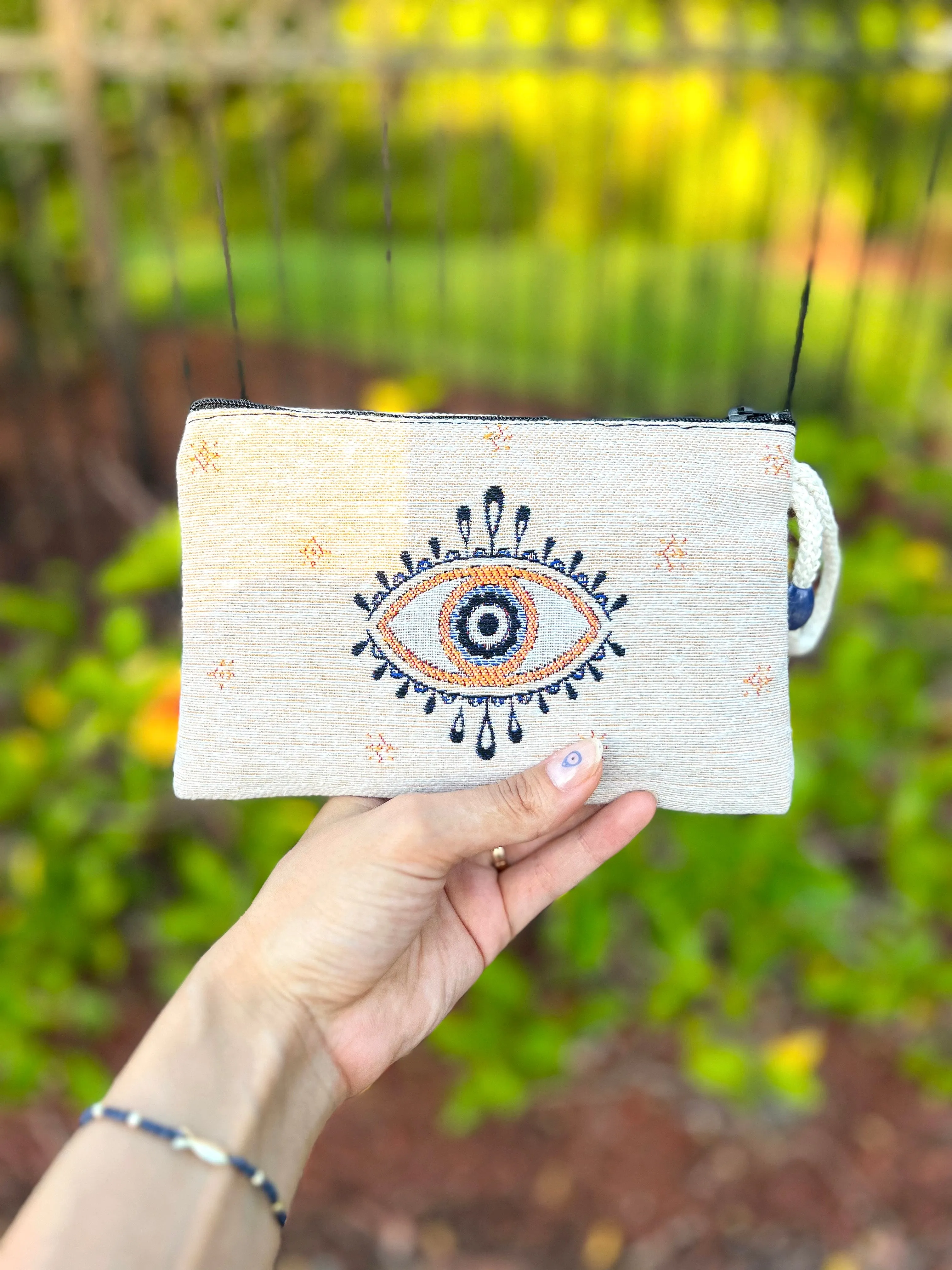 Zipper Pouches, Evil Eye Gifts, Coin Purses, Change Pouch