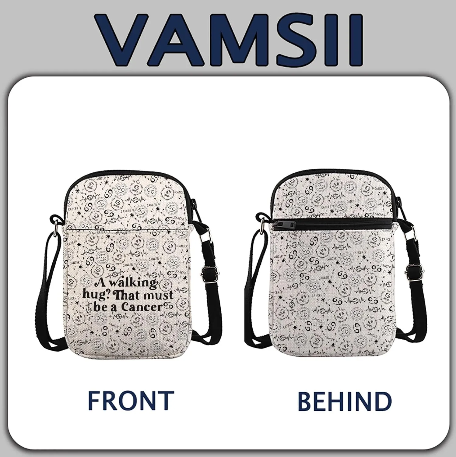 Zodiac Signs Crossbody Bag Horoscope Gift 12 Constellation Birthday Gift Astrologist Bag